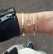 Crystal Charm Bracelet Set