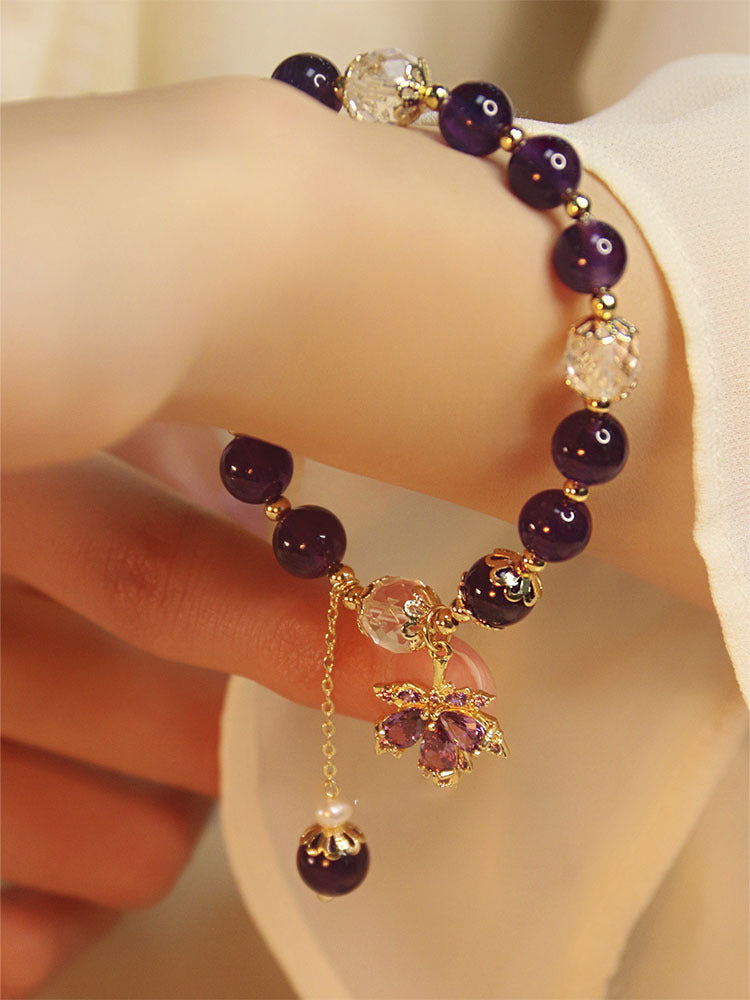 Natural Uruguay Amethyst Bracelet