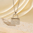 Zircon Handbag Pendant Necklace
