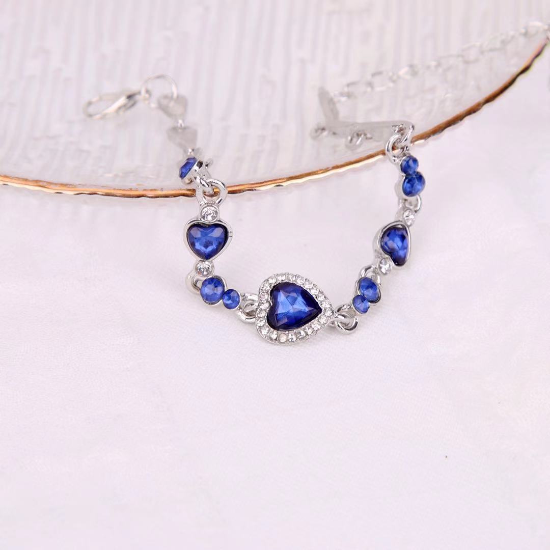 Ocean Heart Crystal Constellation Bracelet