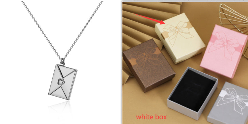 Envelope Love Letter Pendant Necklace