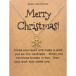 Promotion Christmas Santa Crutch Boots Christmas Tree Reindeer Snowflake Necklace Christmas Card Necklace Gift for Women