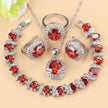 Mixed Gemstone Jewelry Set - 4-Piece Collection