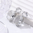 Oval Rhinestone Drop Earrings