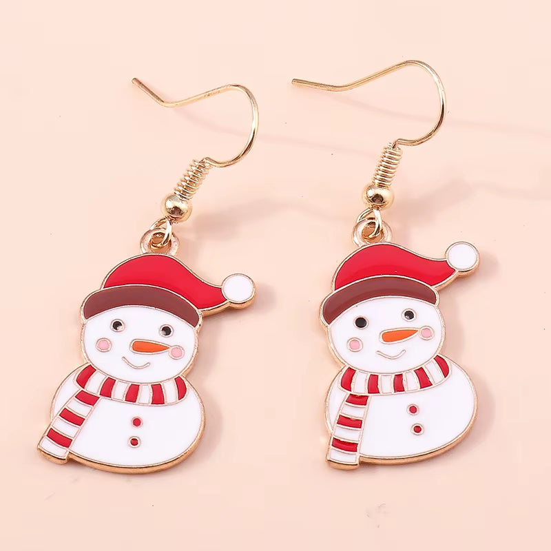 Cute Colorful Christmas Tree Drop Earrings for Women Festival Christmas Dangle Earrings Girls Party Jewelry Gifts