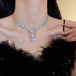 Zircon Diamond Teardrop Jewelry Set