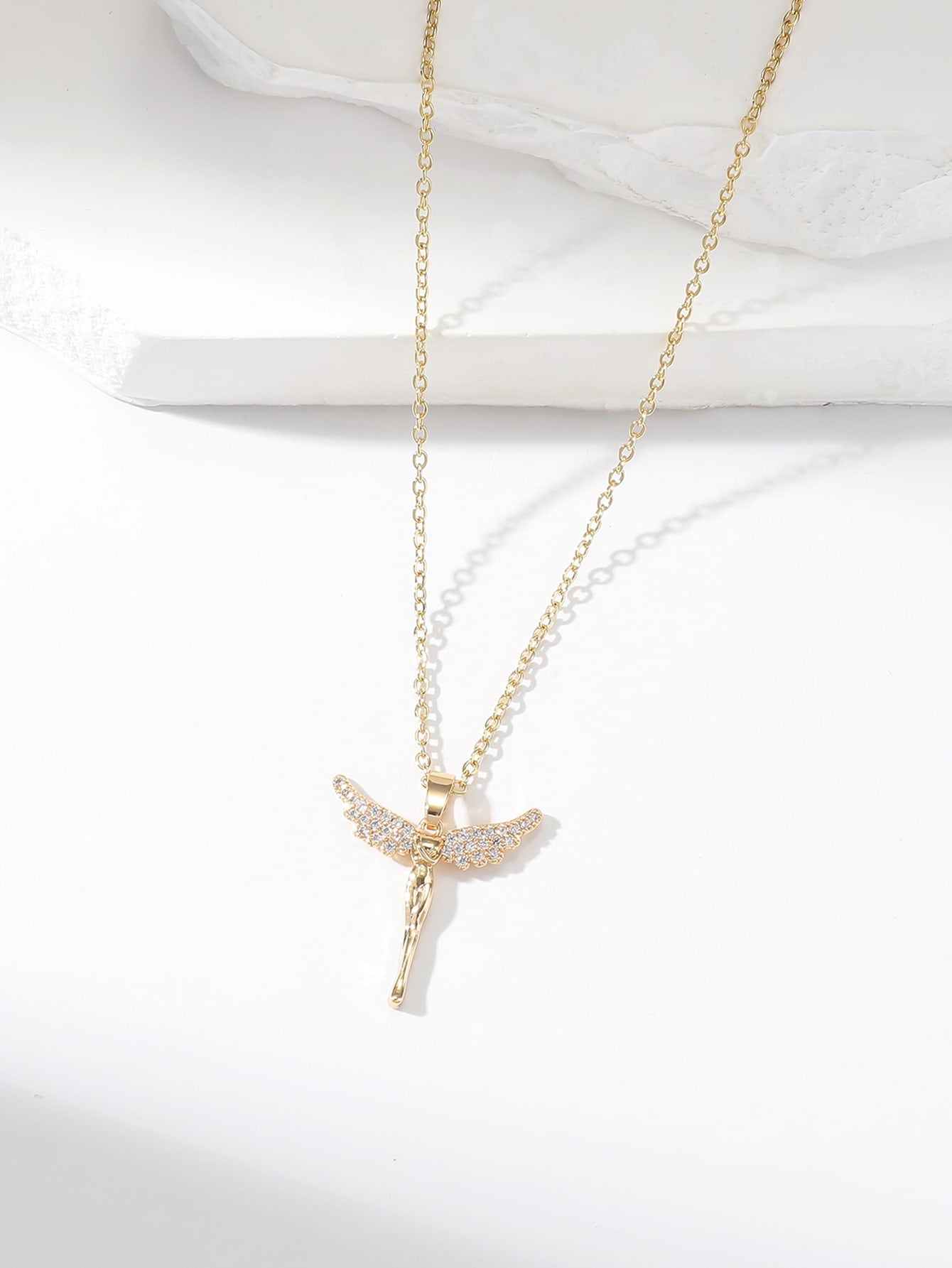 1Pc Classic & Delicate Lucky Goddess Angel Pendant Women'S Clavicle Necklace Decoration Gift