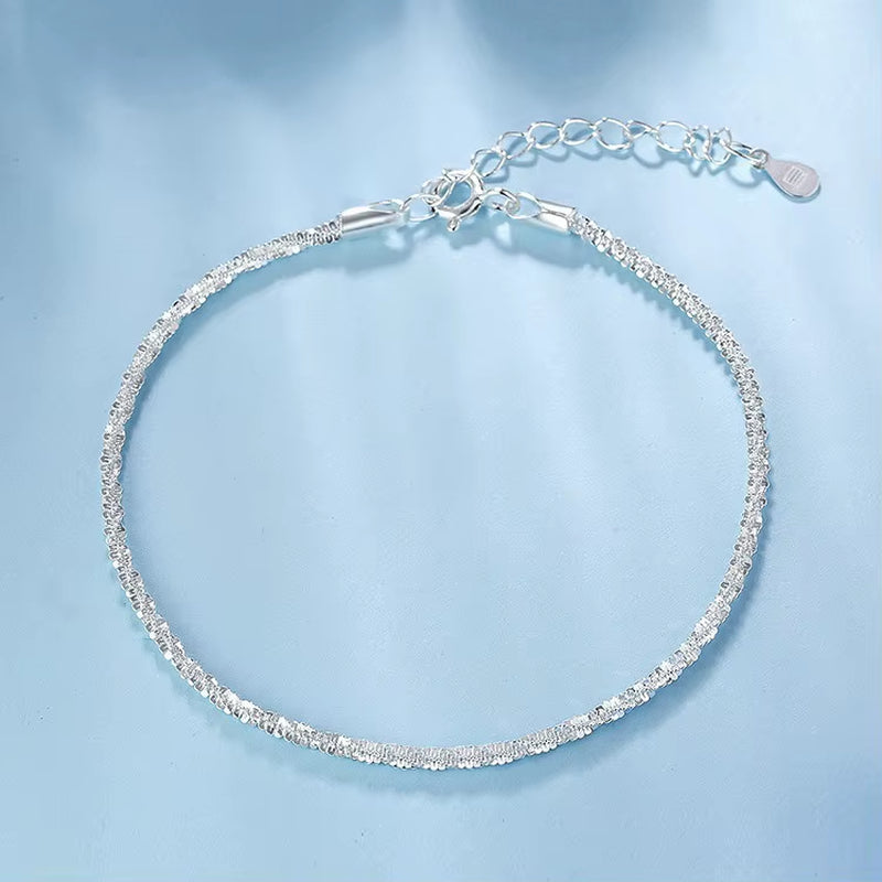 925 Sterling Silver Zircon Bracelets for Women Vintage Luxury Butterfly Adjustable Chain Bracelets Shiny Party Wedding Jewelry