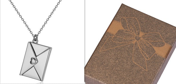 Envelope Love Letter Pendant Necklace