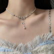 Minimalist Pearl Bow Necklace
