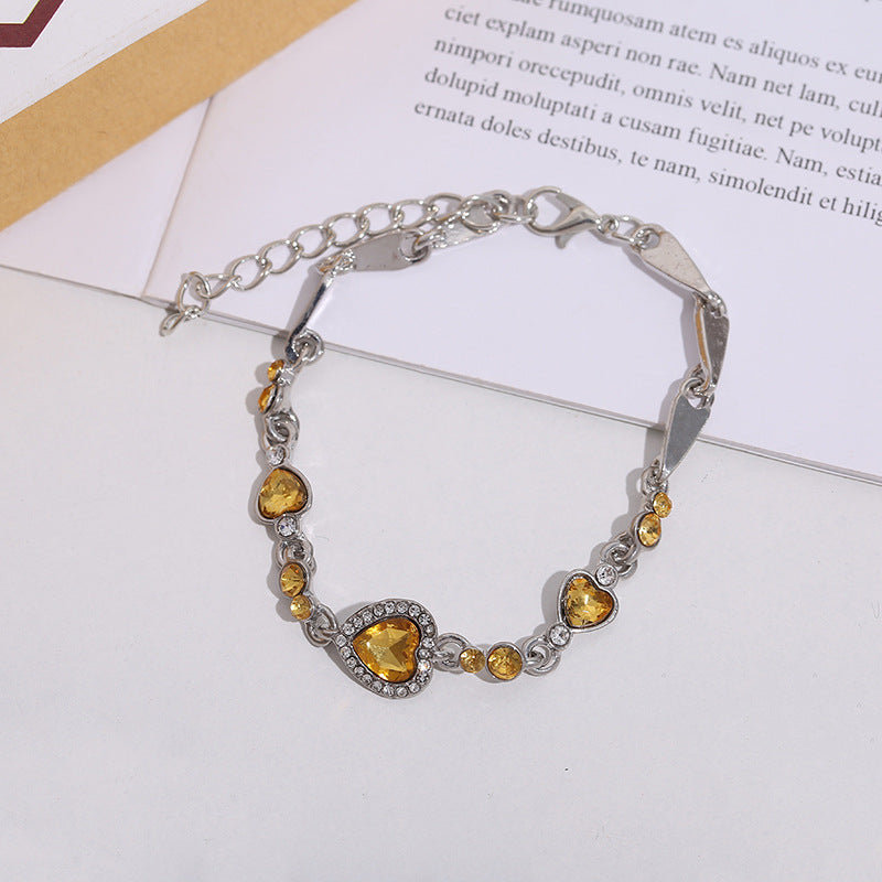 Ocean Heart Crystal Constellation Bracelet