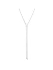1Pc Geometric Charm Y Lariat Necklace, Stainless Steel Jewelry