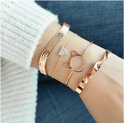 Crystal Charm Bracelet Set