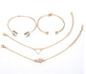 Crystal Charm Bracelet Set