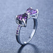 Purple Zircon Bow Ring