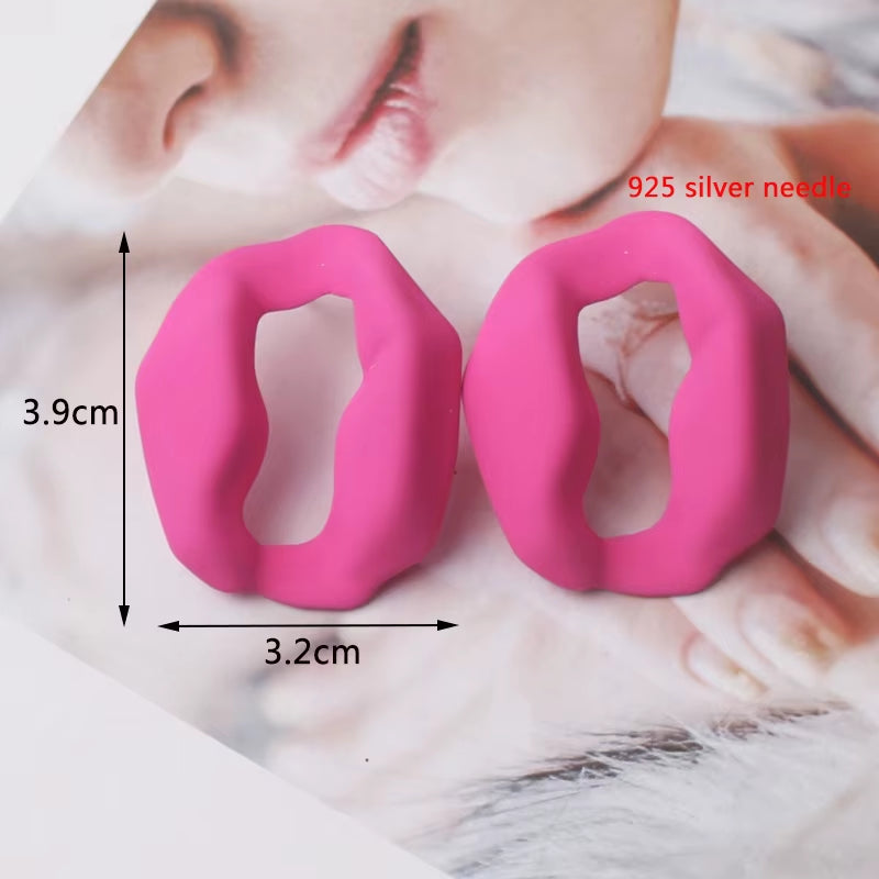 Colorful Metal Dangle Earrings for Women Personality Fashion Drop Earrings Flower Heart Pendants Earrings Pendientes Mujer