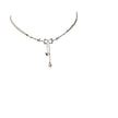 Minimalist Pearl Bow Necklace