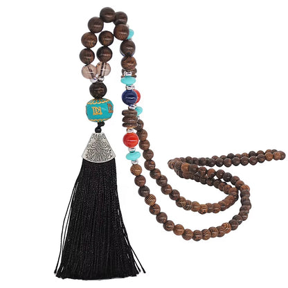 Bohemia Long Necklace Women Long Chain Sweater Chain Ethnic Tassel Necklaces Bijoux Femme Colar Clothing Jewelry Wholesale Bff