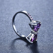 Purple Zircon Bow Ring