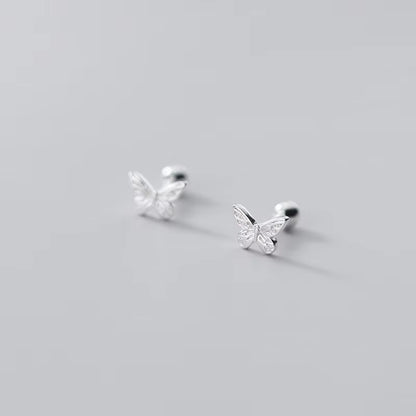 925 Sterling Silver Butterfly Earrings for Women Stud 925 Small Silver Earrings Jewelry Woman Earring Stud Silver 925