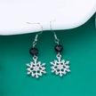 New Crystal Christmas Tree Tassel Earrings for Women Trendy Rhinestone Snowflake Bow round Drop Earring Girls Christmas Jewelry