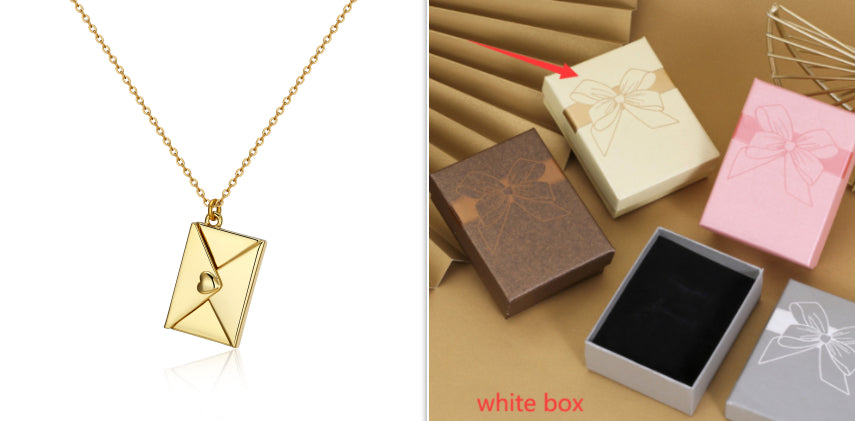 Envelope Love Letter Pendant Necklace