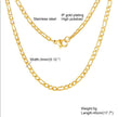 Gold Stainless Steel Chain Necklace