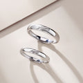 Sterling Silver Leaf Couple Ring