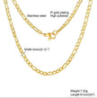 Gold Stainless Steel Chain Necklace