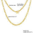 Gold Stainless Steel Chain Necklace