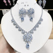 Zircon Heart & Snowflake Jewelry Set