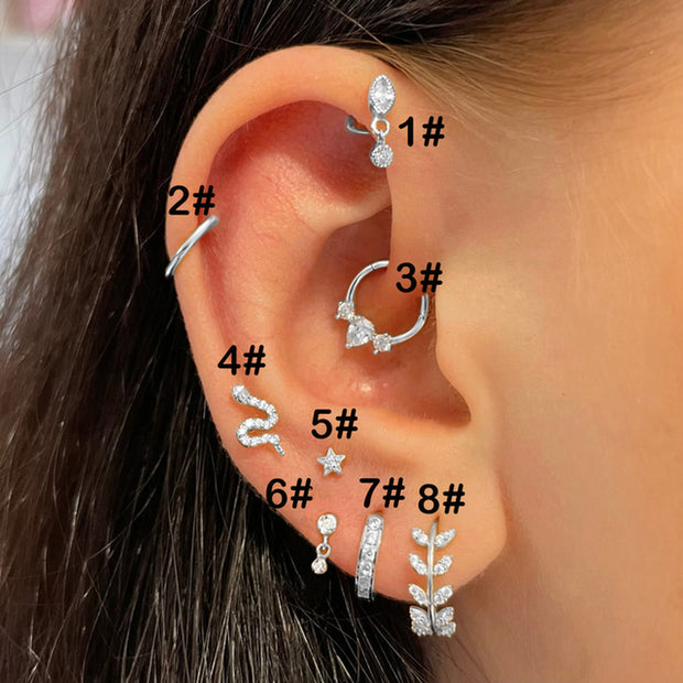 Women'S Alloy Pierced Earrings