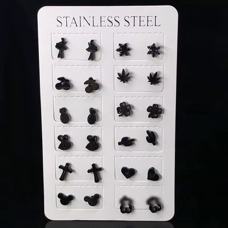 Fashion Statement Earrings 2020 Geometric round Earrings for Women Stainless Steel Earrings Stud Earrings Modern Female Jewelry