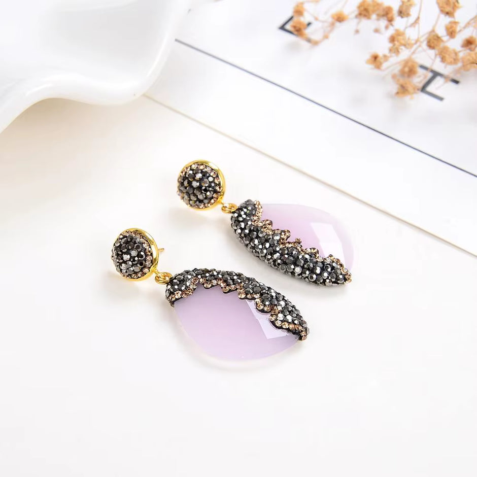 11 Style Luxury Geometric Drop Earrings for Women Girls 2020 Charm Rhinestone Dangle Earring Ladies Wedding Jewelry Gifts