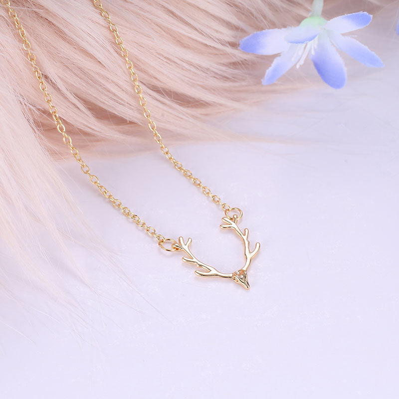 Deer Antler Pendant Necklace