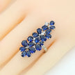 Blue Zircon Jewelry Set - 4-Piece Collection