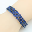 Blue Zircon Jewelry Set - 4-Piece Collection