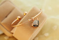 Rose Gold Crystal Bow Bracelet