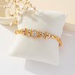 Gold Zircon Chain Bracelet