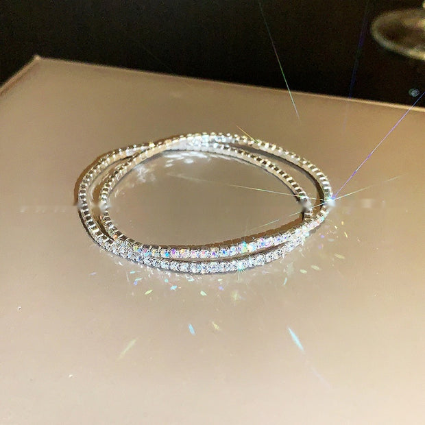 Full Diamond Rhinestone Stretch Bracelet