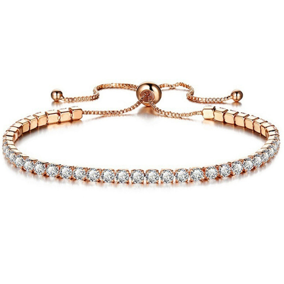 Micro-Inlaid Zircon Crystal Bracelet