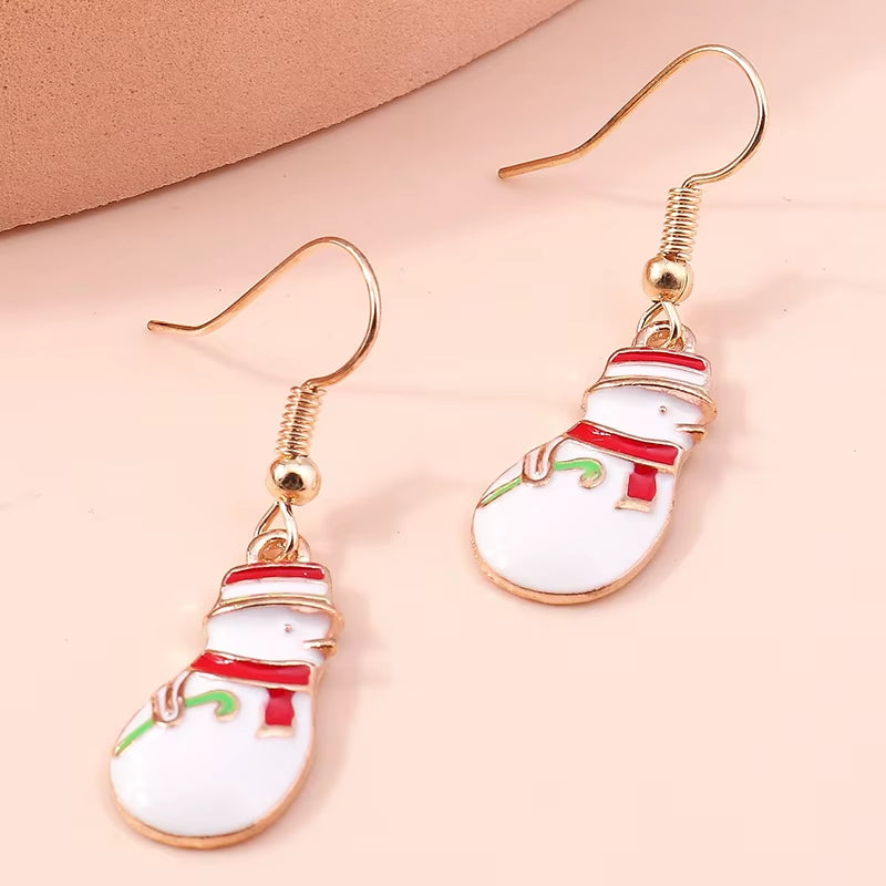 Cute Colorful Christmas Tree Drop Earrings for Women Festival Christmas Dangle Earrings Girls Party Jewelry Gifts