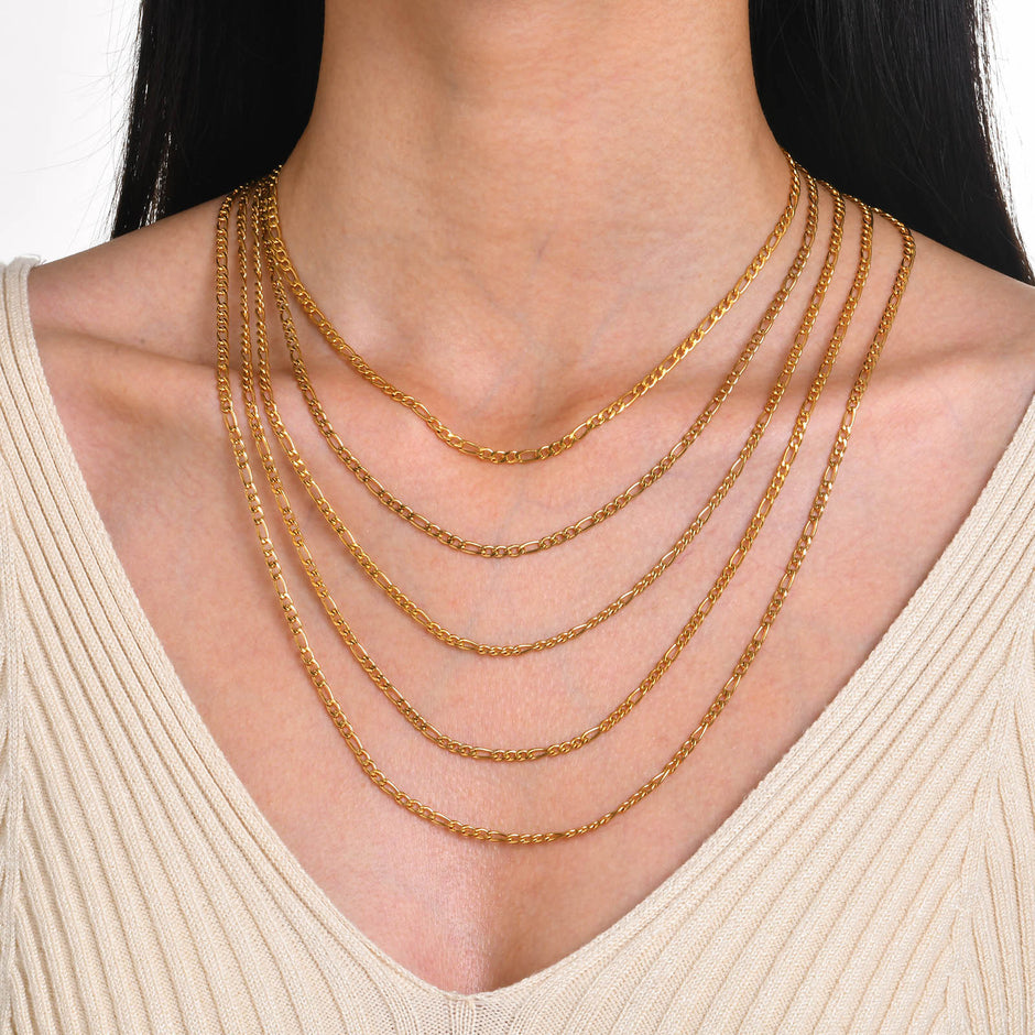 Gold Stainless Steel Chain Necklace
