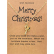 Promotion Christmas Santa Crutch Boots Christmas Tree Reindeer Snowflake Necklace Christmas Card Necklace Gift for Women