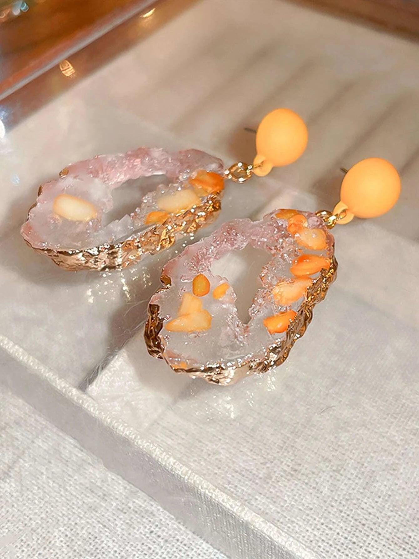 Andkiss Resin Drop Earrings