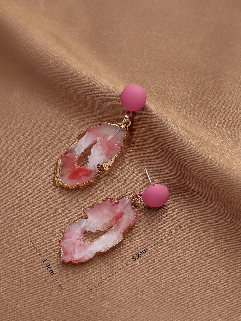 Andkiss Resin Drop Earrings