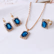 The Crystal Set Necklace Earring Ring Three-Piece Set