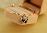 Rose Gold Crystal Bow Bracelet