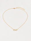 1Pc Cubic Zirconia Infinity Symbol Charm Necklace Copper Jewelry