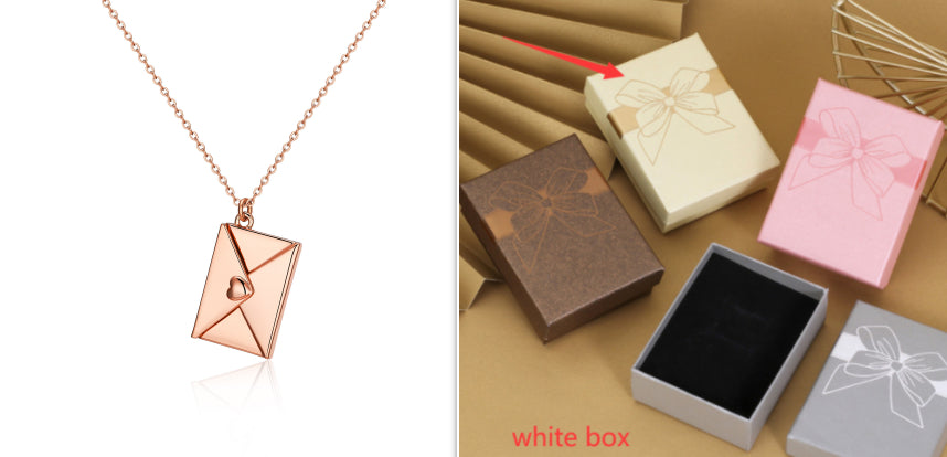 Envelope Love Letter Pendant Necklace